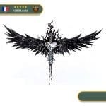 Tatouage Temporaire Viking<br> Cœur Brisé de Valkyrie