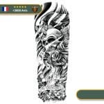 Tatouage Temporaire Viking<br> Corbeau Scandinave Sadique