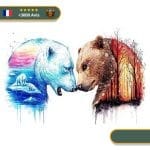 Tatouage Temporaire Viking<br> Couple d'Ours