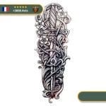 Tatouage Temporaire Viking<br> Dague de Ragnar