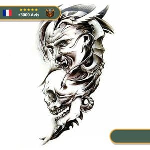 Tatouage Temporaire Viking<br> Démon Provenant de Hel