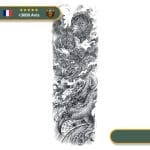 Tatouage Temporaire Viking<br> Dragon Nidhogg Détruit le Valhalla