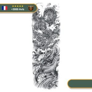 Tatouage Temporaire Viking<br> Dragon Nidhogg Détruit le Valhalla