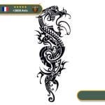 Tatouage Temporaire Viking<br> Dragon Scandinave Fáfnir (Tribal)