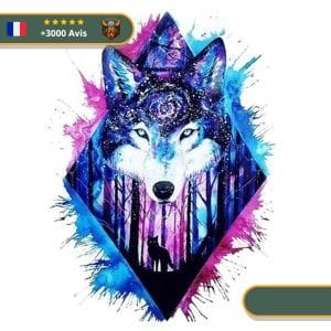 Tatouage Temporaire Viking<br> Esprit du Loup Scandinave Fenrir