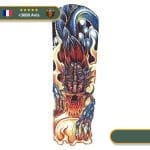 Tatouage Temporaire Viking<br> Fáfnir Crache des Flammes