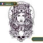 Tatouage Temporaire Viking<br> Freya Accueillant au Valhalla