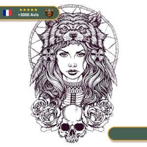 Tatouage Temporaire Viking<br> Freya Accueillant au Valhalla