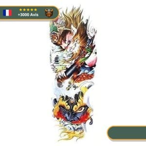 Tatouage Temporaire Viking<br> Heimdall et Loki se Combattant