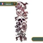 Tatouage Temporaire Viking<br> Hel Royaume de l'Obscurité