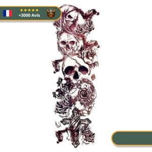 Tatouage Temporaire Viking<br> Hel Royaume de l'Obscurité