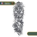 Tatouage Temporaire Viking<br> Hela Répand la Mort