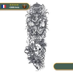 Tatouage Temporaire Viking<br> Hela Répand la Mort