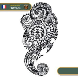 Tatouage Temporaire Viking<br> Loki Dieu Nordique de la Malice