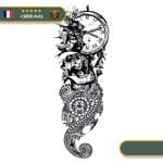 Tatouage Temporaire Viking<br> Loki Rendant Fou les Morts