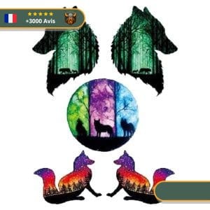 Tatouage Temporaire Viking<br> Loup Fenrir et ses Managarm