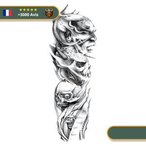 Tatouage Temporaire Viking<br> Morts Venant de Hel