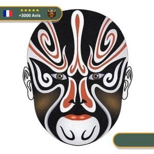 Tatouage Temporaire Viking<br> Tête de Prêtre Sacrificateur