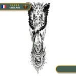 Tatouage Temporaire Viking<br> Thor Combattant Hræsvelg