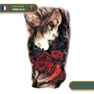 Tatouage Temporaire Viking<br> Hela en Pleurs