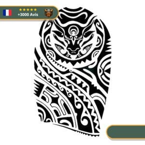 Tatouage Temporaire Viking<br> Vache Primitive Audhumla (Tribal)