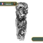 Tatouage Temporaire Viking<br> Valkyrie Combattant Fáfnir