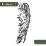 Tatouage Temporaire Viking<br> Valkyrie Emportant Guerrier Valhalla
