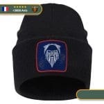 Bonnet Guerrier Borgne | Noir et rouge