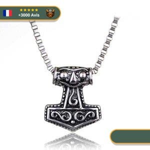 Amulette sacrée du marteau de Thor en Fer forgé