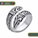 Anneau Viking Hugin et Munin