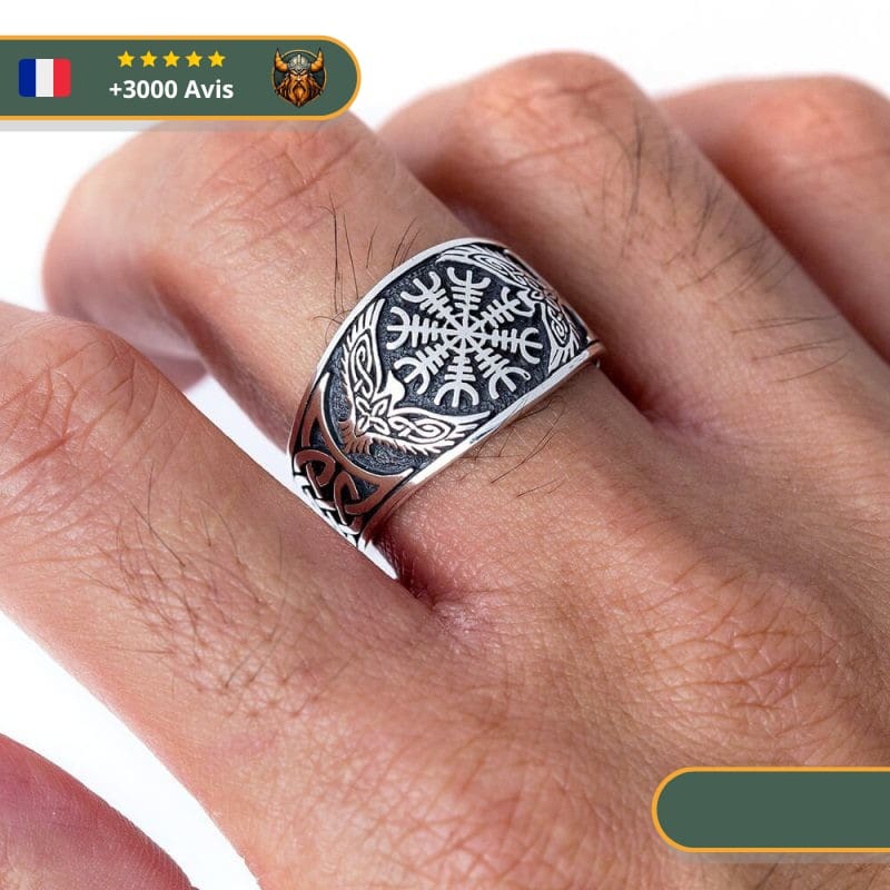 Bague Hugin & Munin | Couleur Argent – Image 5