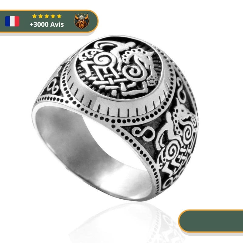 Bague Cheval Sleipnir Odin | Argent – Image 3