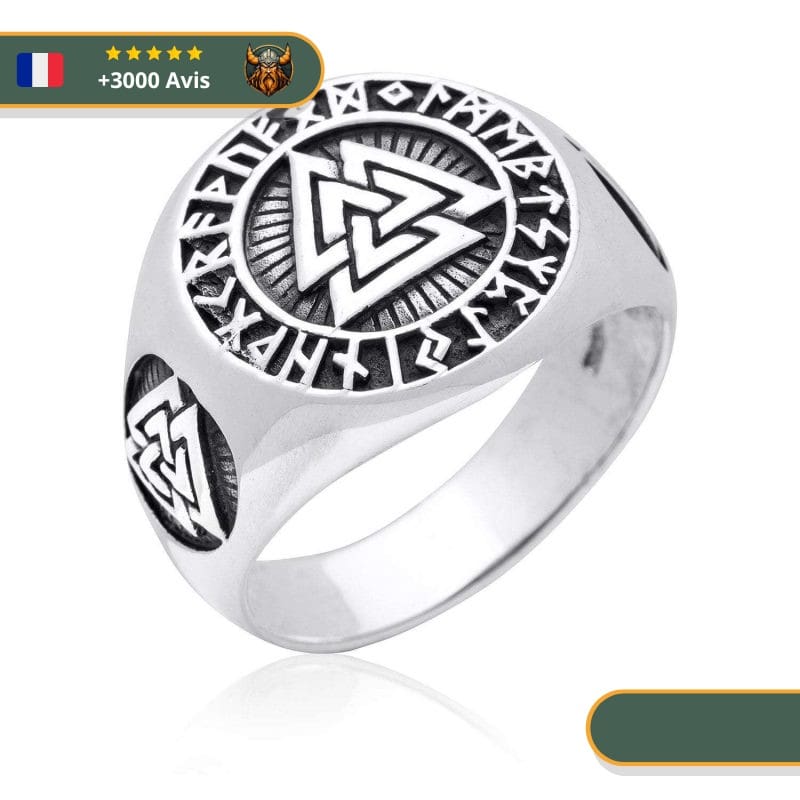 Bague Runes Nordique | Argent – Image 3