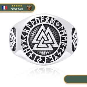 Bague Runes Nordique | Argent