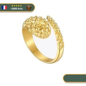 Bague Viking Serpent de Midgard