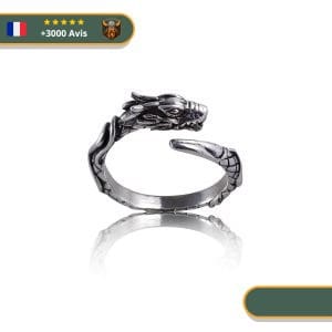 Bague Serpent Jormungand | Argent