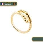 Bague Viking Serpent En Argent 925