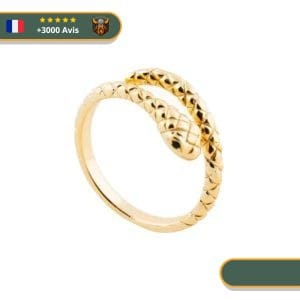 Bague Viking Serpent En Argent 925