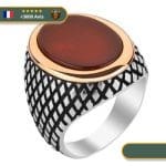 Bague Viking Dragon du Midgard (Argent Massif)