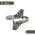 Bague Viking <br>Tête de Drakkar</br> Viking Shop