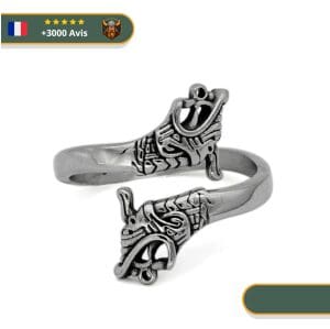 Bague Viking <br>Tête de Drakkar</br> Viking Shop