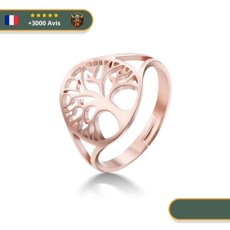 bague viking lumiere de baldur or rose