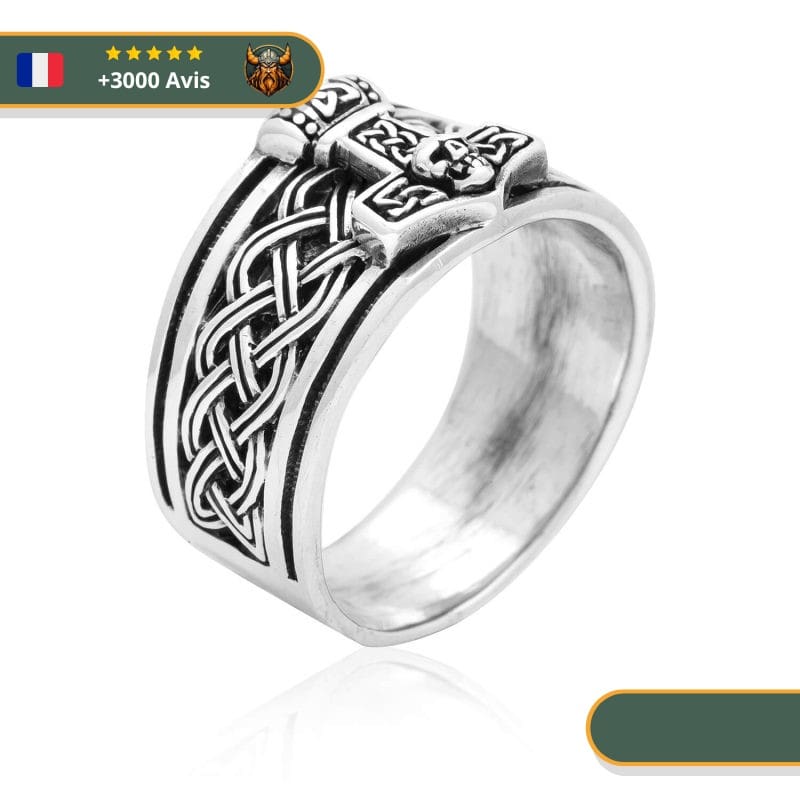 Bague Viking Ivar Le Désossé | Argent – Image 2