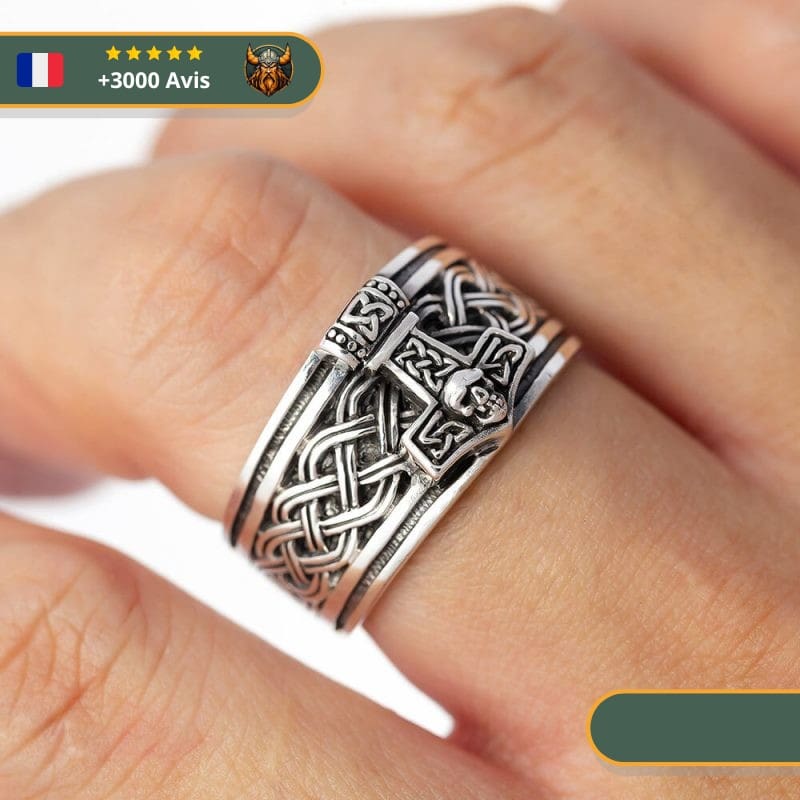 Bague Viking Ivar Le Désossé | Argent – Image 3