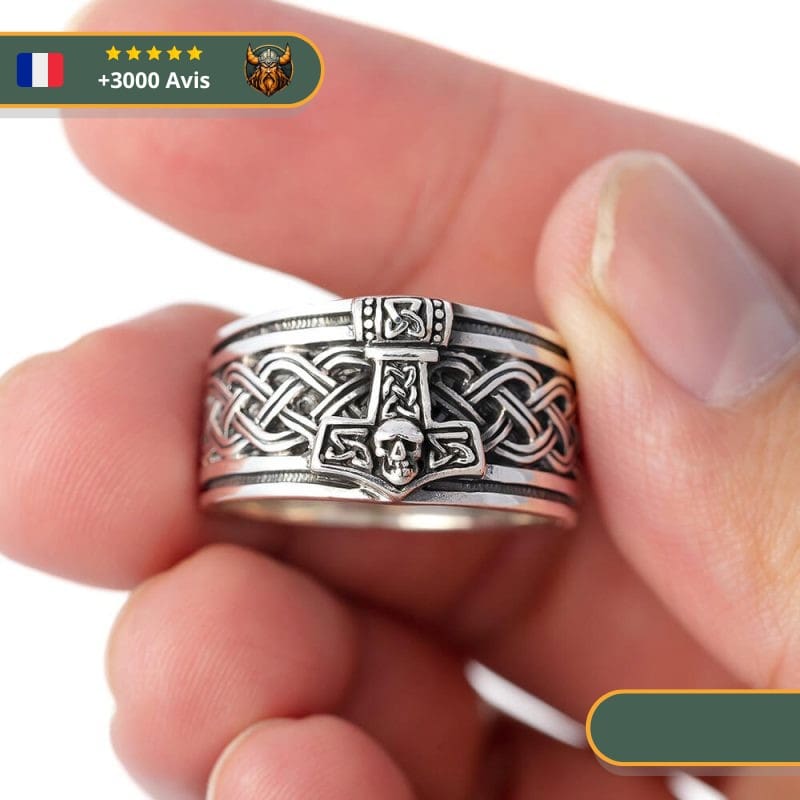 Bague Viking Ivar Le Désossé | Argent – Image 4