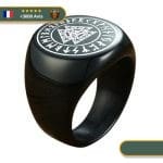 Bague Viking Valknut Or Noir