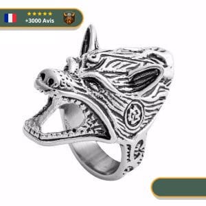 Bague Viking Tête de Fenrir & ouvre bouteille viking shop