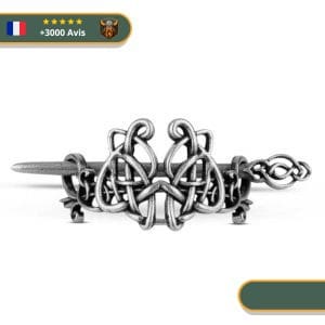 Barrette Cheveux Viking - Argent