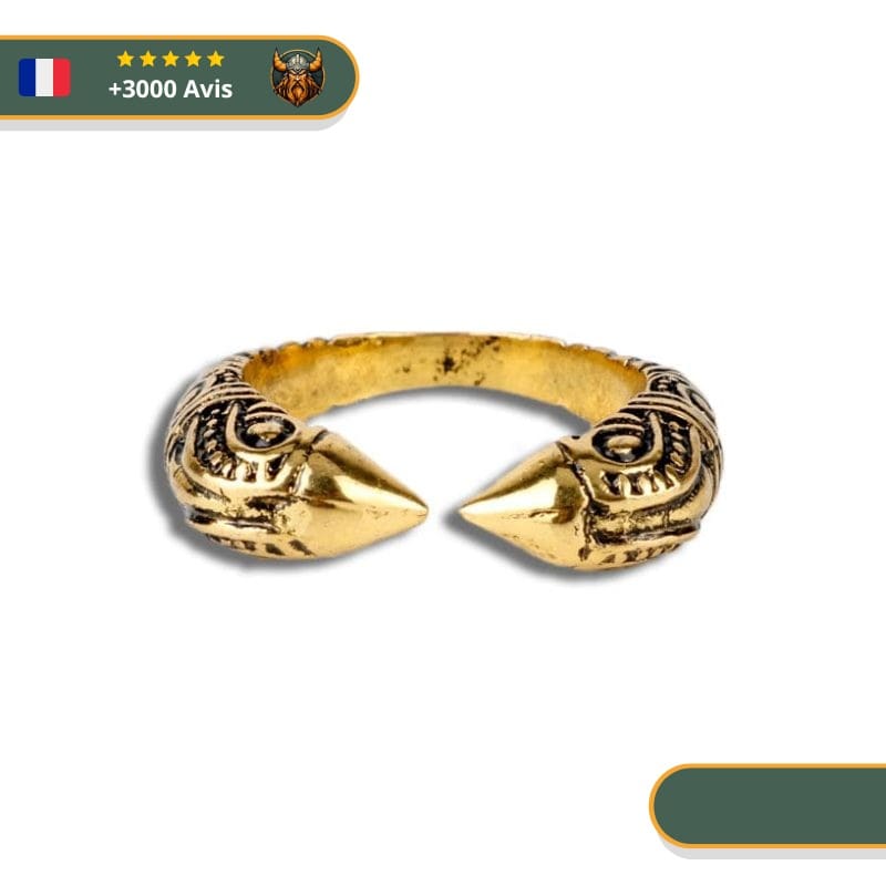 Bague Viking Hugin et Munin – Image 2