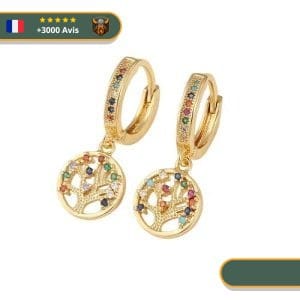 Boucles d'Oreilles Arbre De Vie